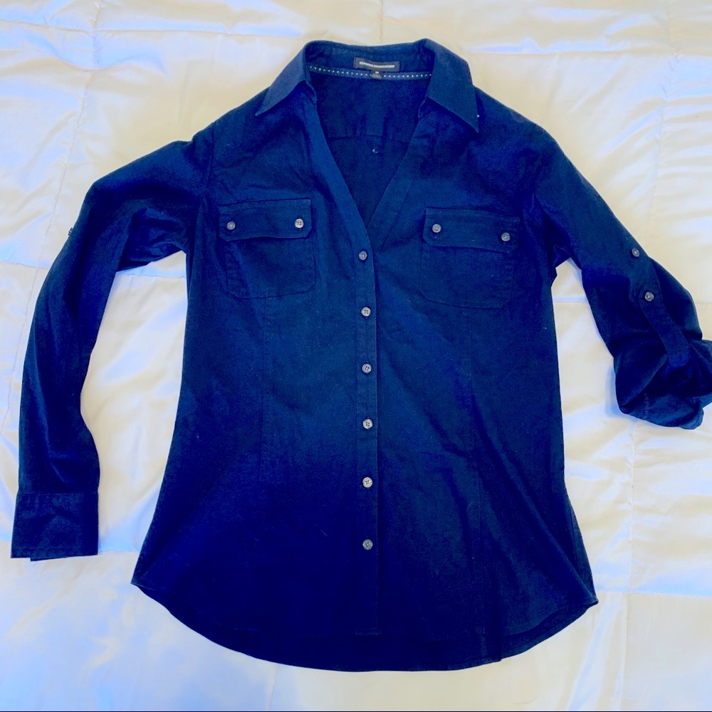 Express button down nautical style top